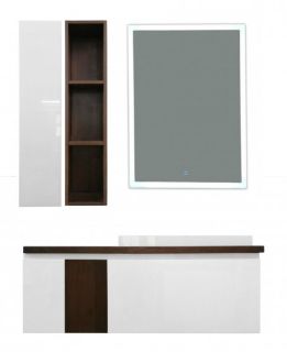 Шкаф навесной Эстет Malibu ФР-00007132 Л 20см белый